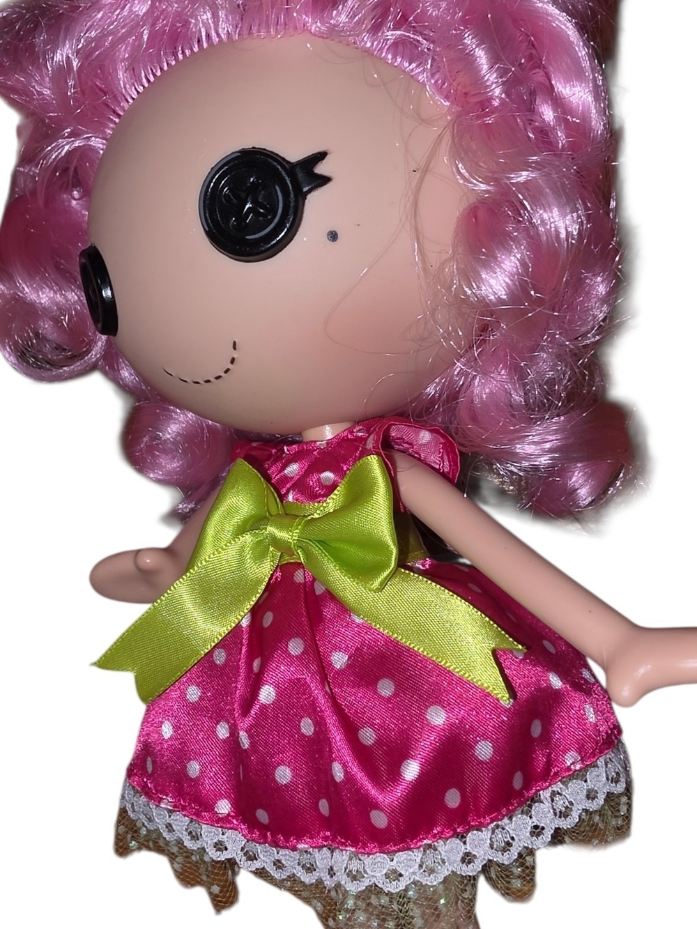 Rare Lalaloopsy Girls Jewel Sparkles 10” Doll Curly Pink Hair Dress Shoes - Picture 4 of 8